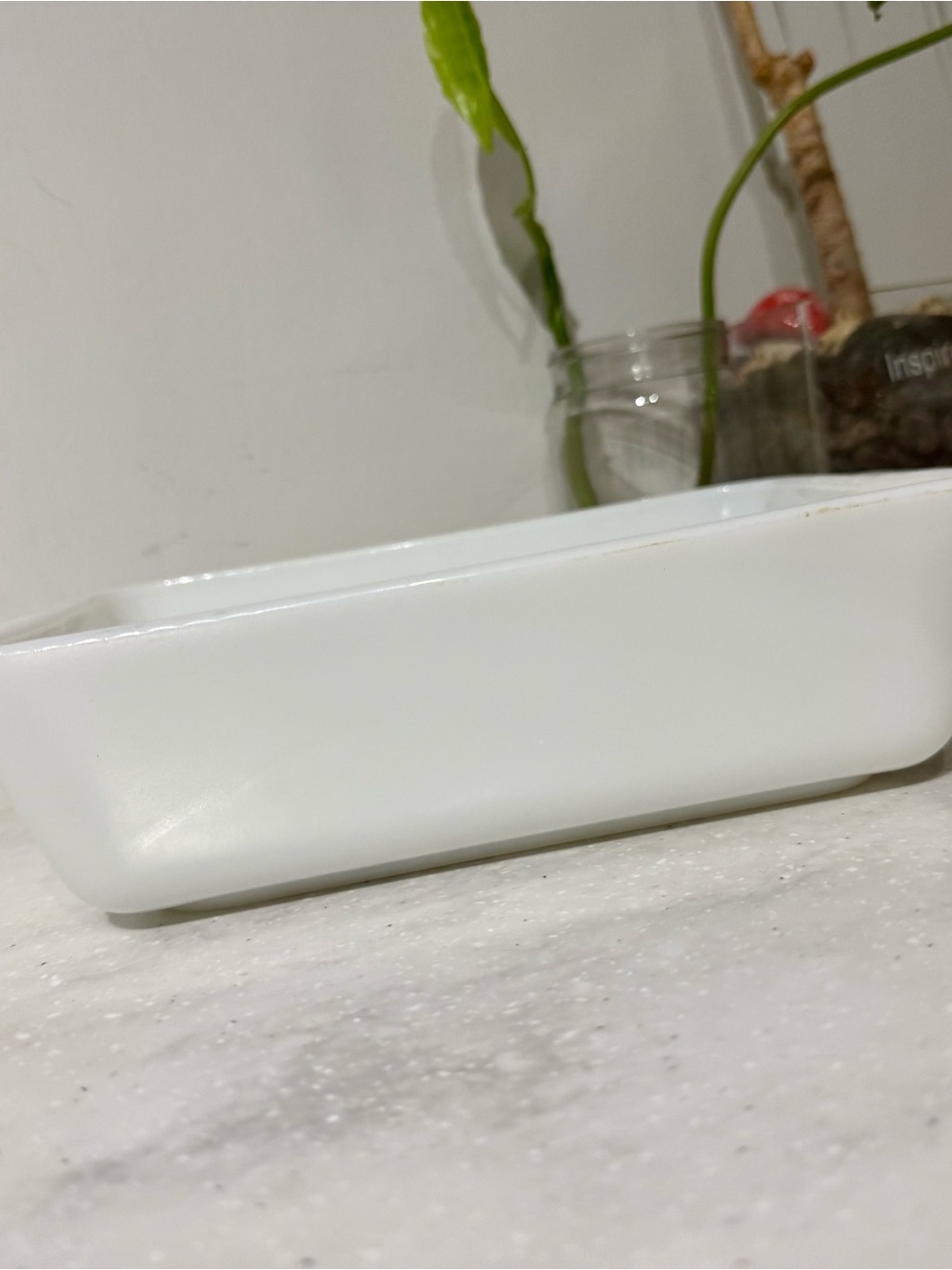 Pyrex opal/milk glass Rectangular Baking Dish no 503 1.5qt
